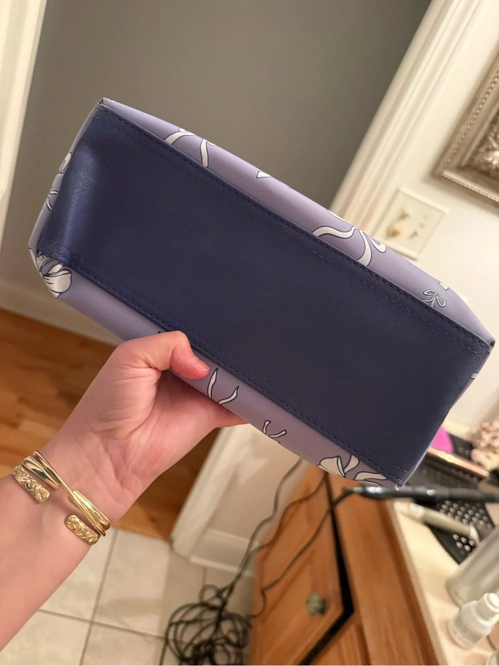 Tender Love Carry Lavender Bow Cosmetic Pouch